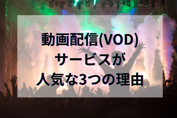 動画配信(VOD)サービスが人気な3つの理由